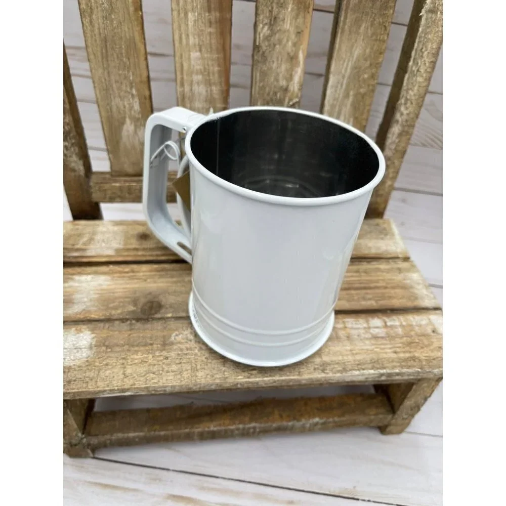 Rae Dunn Easter flour sifter white HIP HOP NEW decor baking